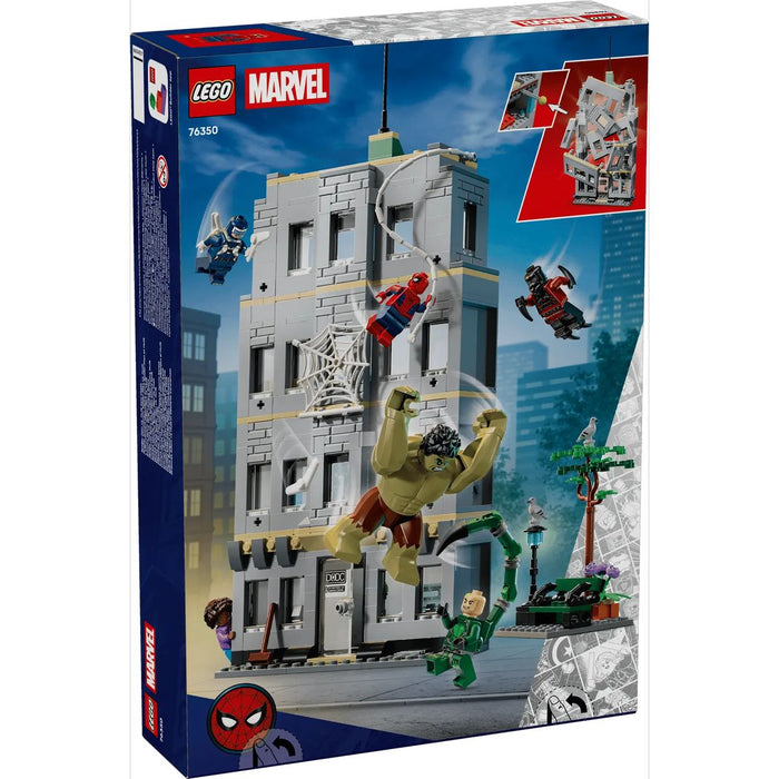 LEGO Scontro Epico: Spider-Man Vs. Hulk - 76350, Gioco Interattivo Con Ufficio, Action Figure, 5 Minifigure, Regalo 8+