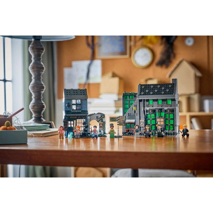 LEGO Negozi Di Magia Di Notturn Alley - 76471, Giocattolo Con 8 Minifigure E Patronus Da Collezione, Regalo Da 8+