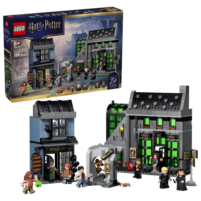 LEGO Negozi Di Magia Di Notturn Alley - 76471, Giocattolo Con 8 Minifigure E Patronus Da Collezione, Regalo Da 8+
