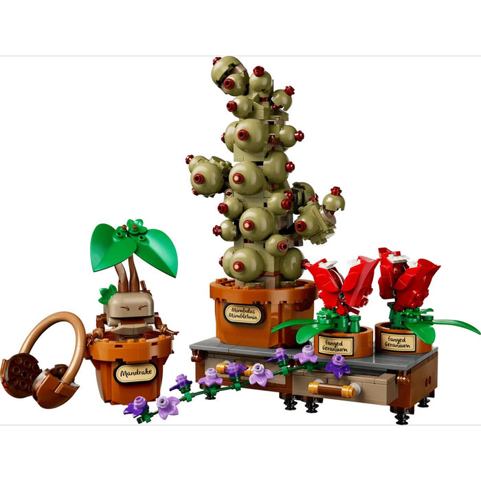 LEGO Piante Di Erbologia Di Hogwarts - 76474, Giocattolo Interattivo Con Piante Finte E Fiori In Vaso, Regalo 12+