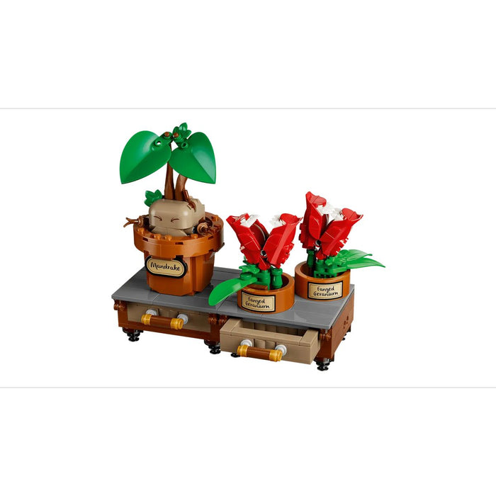 LEGO Piante Di Erbologia Di Hogwarts - 76474, Giocattolo Interattivo Con Piante Finte E Fiori In Vaso, Regalo 12+