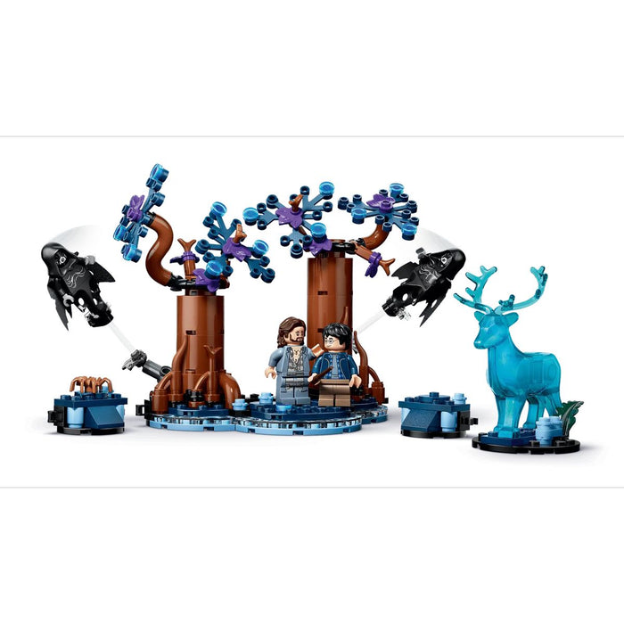 LEGO Foresta Proibita: Expecto Patronum - 76475, Giocattolo Con 2 Dissennatori, Cervo E 2 Minifigure, Regalo 7+