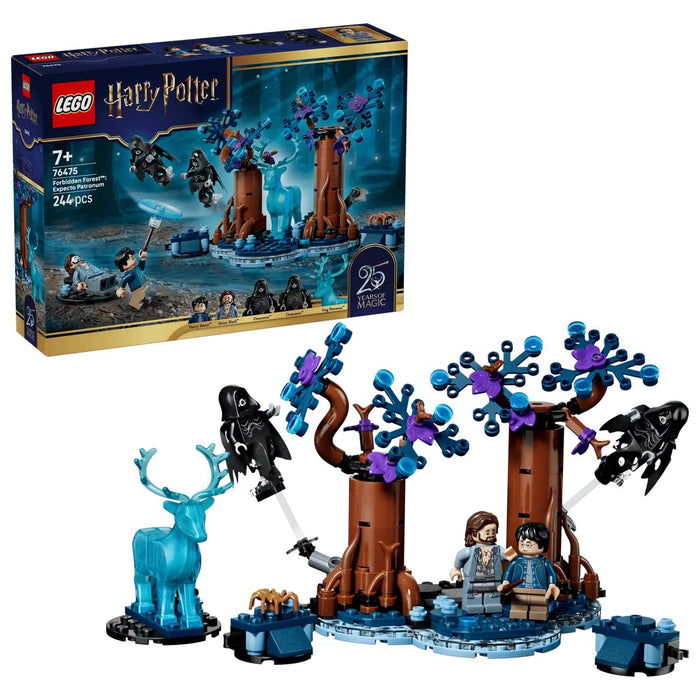 LEGO Foresta Proibita: Expecto Patronum - 76475, Giocattolo Con 2 Dissennatori, Cervo E 2 Minifigure, Regalo 7+