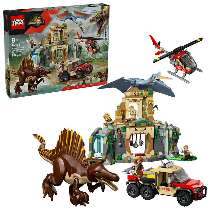 LEGO Missione Aerea Con Spinosauro E Quetzalcoatlus - 76976
