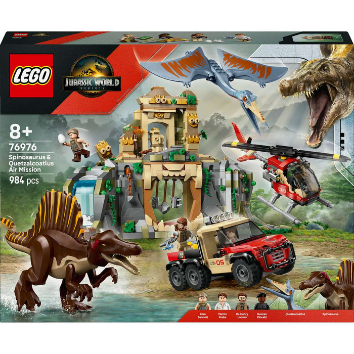 LEGO Missione Aerea Con Spinosauro E Quetzalcoatlus - 76976