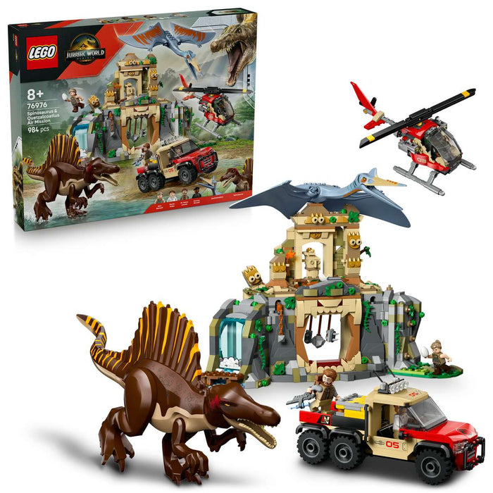 LEGO Missione Aerea Con Spinosauro E Quetzalcoatlus - 76976