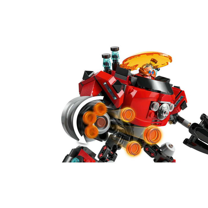 LEGO Knuckles Vs. Il Mech Egg Crusher Del Dr. Eggman Con 2 Minifigure - 77005, Anelli E Smeraldi Del Caos Per Bambini 8+