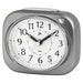 LOWELL Sveglia Analogica Con Movimento Continuo Silenzioso, Luce, Snooze E Suoneria Crescendo Bip Bip Grigia