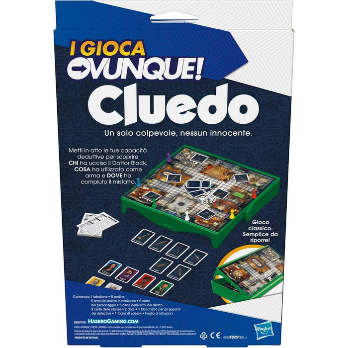 HASBRO Cluedo Gioca Ovunque - F8251ICO1