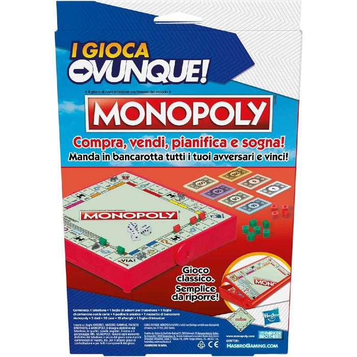 HASBRO Monopoly Gioca Ovunque - F8256IC01
