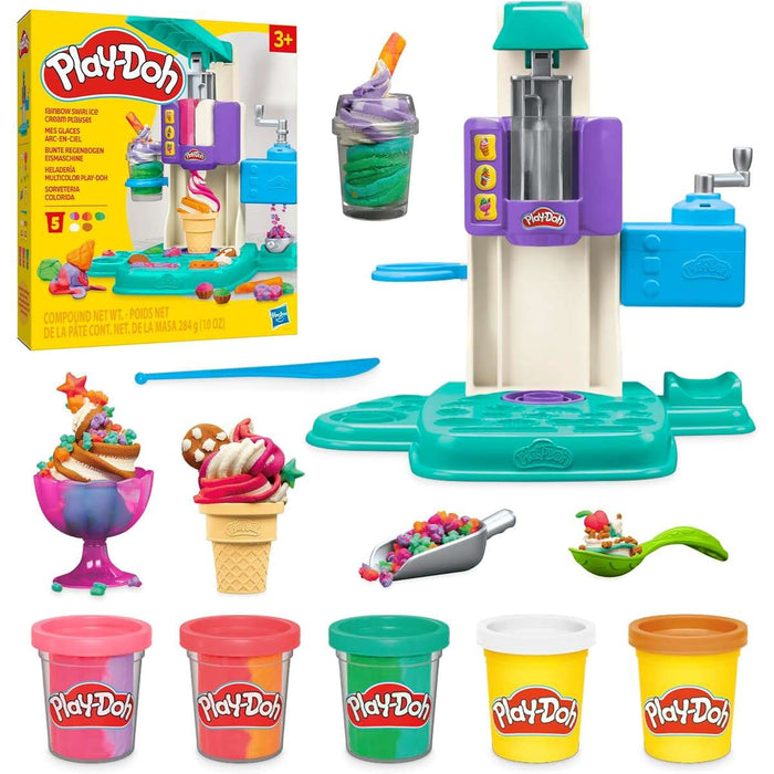 HASBRO Play-Doh Gelateria Arcobaleno Pasta Modellabile - G00285L00
