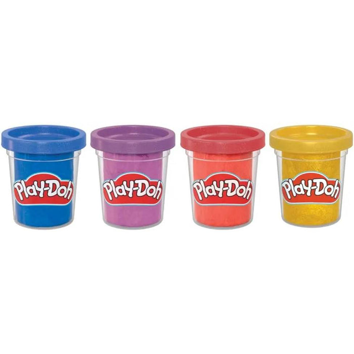 HASBRO Play-Doh Pasta Modellabile Con Brillantini Metallizzati 4 Vasetti - G17275L0