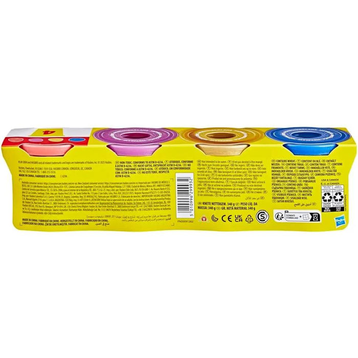HASBRO Play-Doh Pasta Modellabile Con Brillantini Metallizzati 4 Vasetti - G17275L0