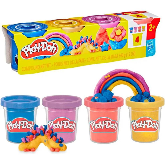 HASBRO Play-Doh Pasta Modellabile Con Brillantini Metallizzati 4 Vasetti - G17275L0