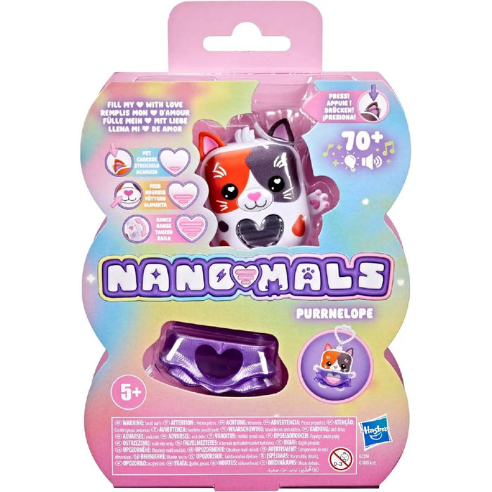 HASBRO Nano-Mals Purrnelope La Gatta Tricolore Cucciolo Elettronico - G2209