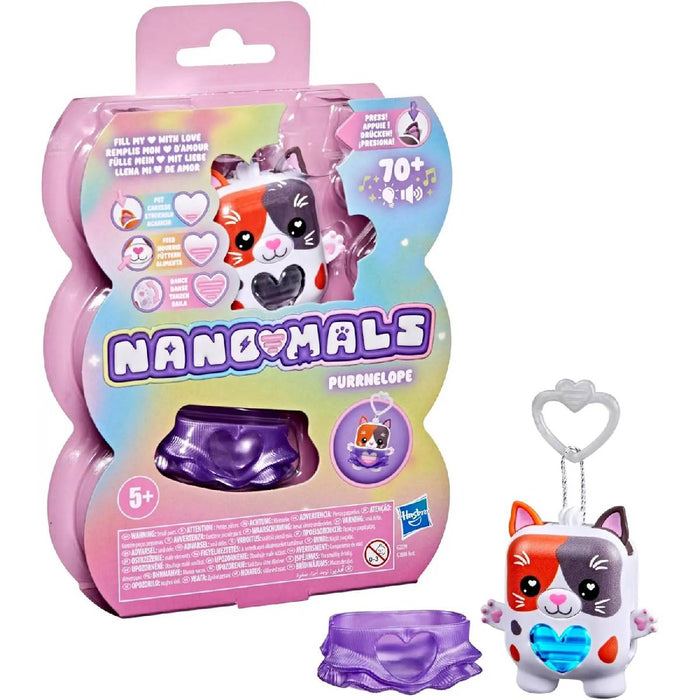 HASBRO Nano-Mals Purrnelope La Gatta Tricolore Cucciolo Elettronico - G2209