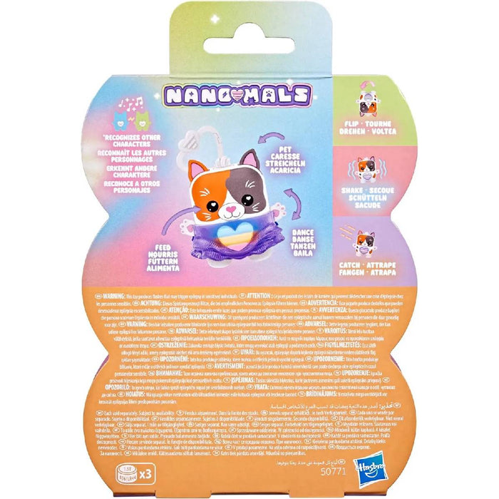 HASBRO Nano-Mals Purrnelope La Gatta Tricolore Cucciolo Elettronico - G2209