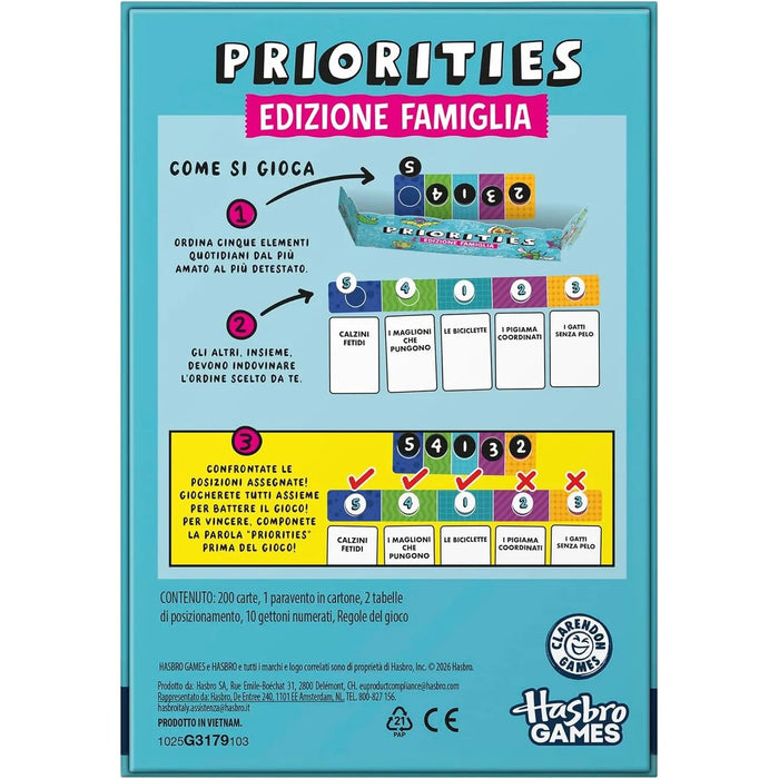 HASBRO Priorities Family Edition