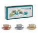 MERCURY Set Di 6 Tazzine Da Caffè 85 Ml In Ceramica Con Piattino
