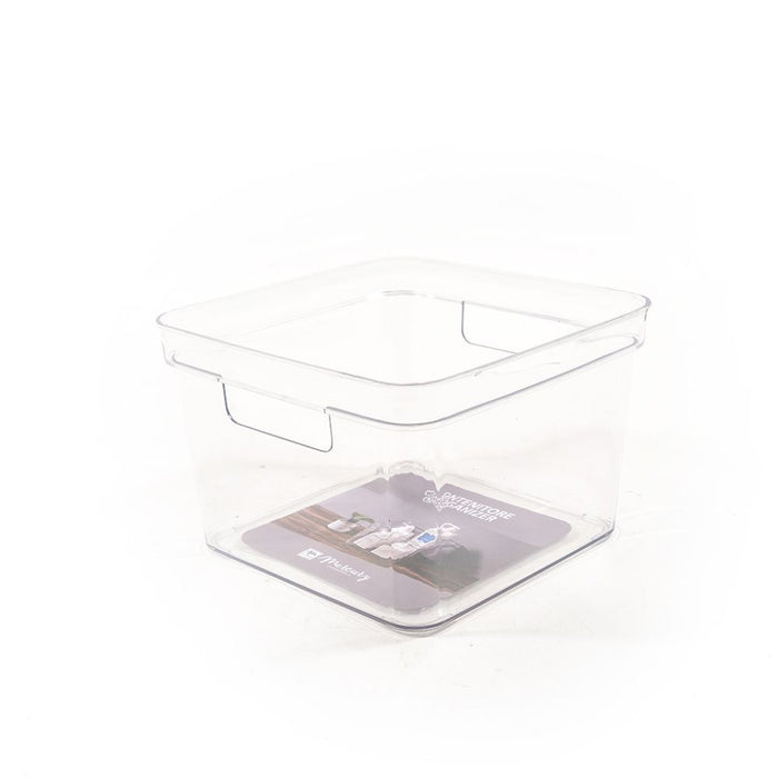 MERCURY Cestino In Plastica Trasparente Con Coperchio 22X22X14 Cm - 29436