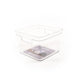 MERCURY Cestino In Plastica Trasparente Con Coperchio 22X22X14 Cm - 29436