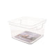 MERCURY Cestino In Plastica Trasparente Con Coperchio 23X23X15 Cm - 29443