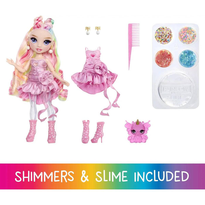 MGA Rainbow High Shimmers Con Slime Fashion Doll Bella Pink - 122401-EU