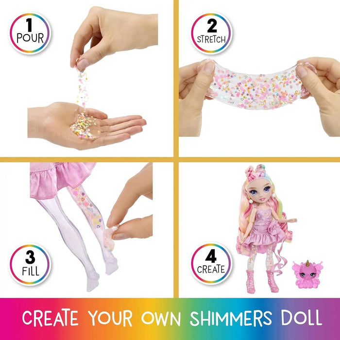 MGA Rainbow High Shimmers Con Slime Fashion Doll Bella Pink - 122401-EU