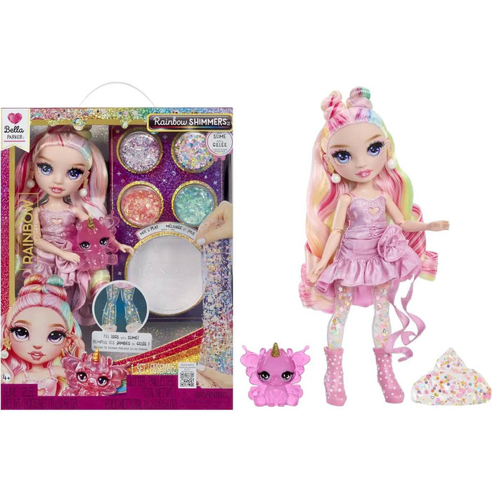 MGA Rainbow High Shimmers Con Slime Fashion Doll Bella Pink - 122401-EU