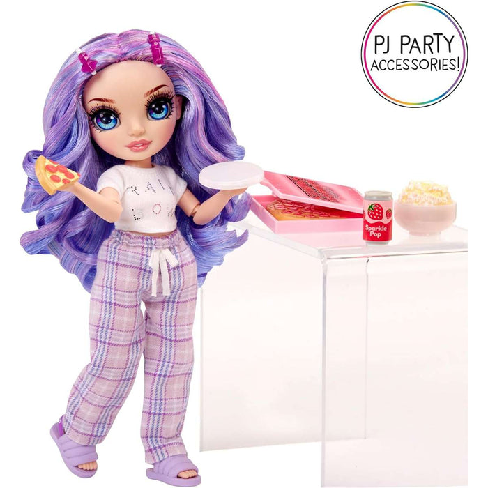 MGA Rainbow Junior High Pj Party Fashion Doll Violet - 503705EUC