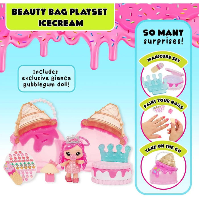 MGA Yummiland Beauty Bag Lip Gloss Doll Ice Cream Beauty - 546740-EUC