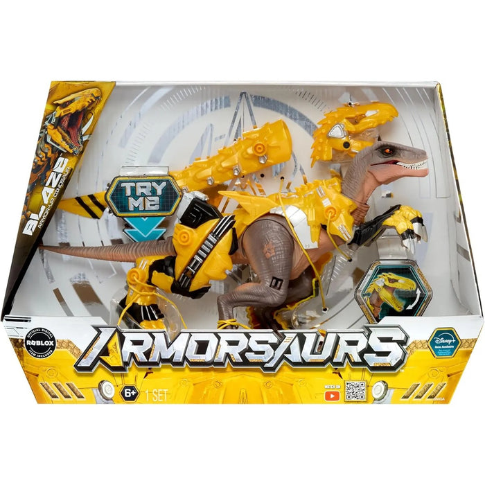 MGA Armosaurs Armor Up Yellow Raptor Blaze