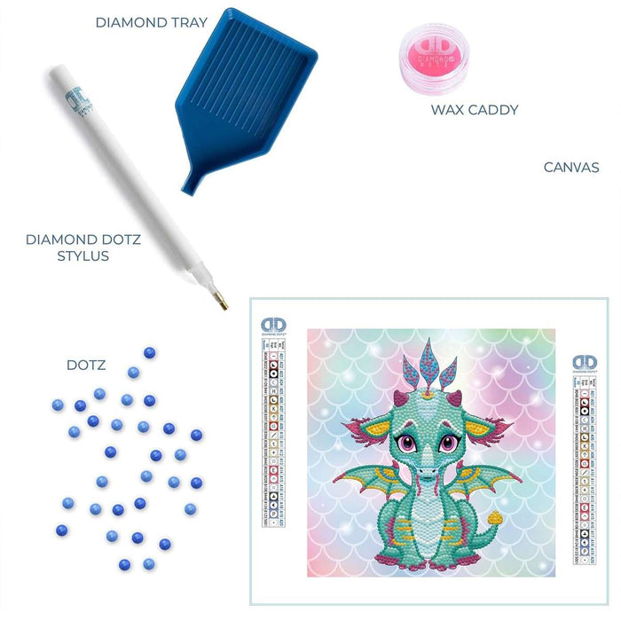MAGGIO TRE Diamond Dotz Box Ariel Baby Dragon - DDZDBX.010