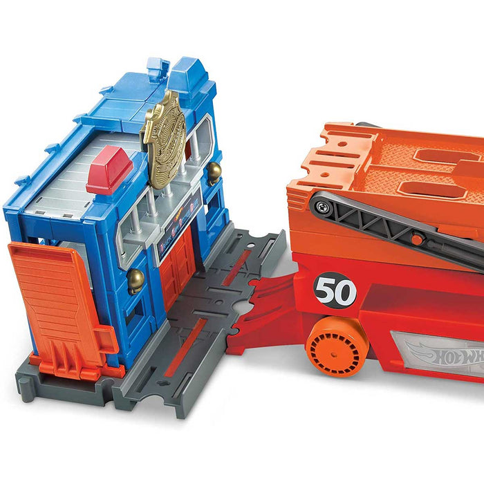 MATTEL Hot Wheels Mega Trasportatore, Camion Per Veicoli, Giocattolo 3+ Anni - GHR48