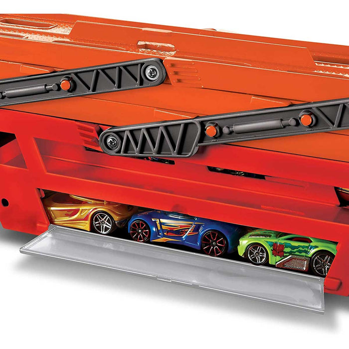 MATTEL Hot Wheels Mega Trasportatore, Camion Per Veicoli, Giocattolo 3+ Anni - GHR48