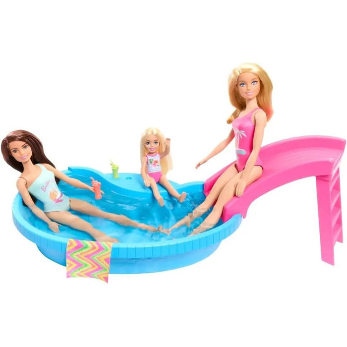 MATTEL Barbie Bambola Con Piscina - HRJ74