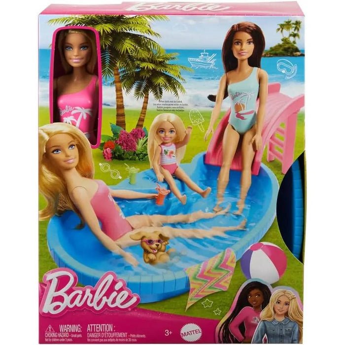 MATTEL Barbie Bambola Con Piscina - HRJ74