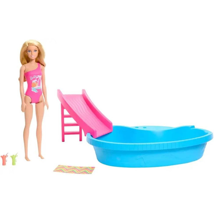 MATTEL Barbie Bambola Con Piscina - HRJ74