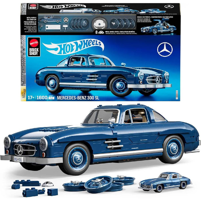 MATTEL Brick Shop Hot Weels Premium Mercedes Benz 300 Sl - HWW25