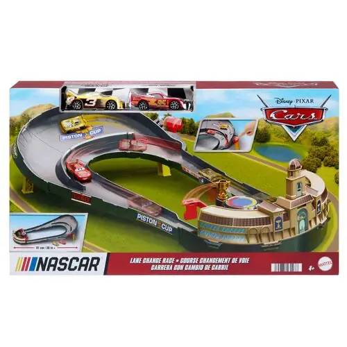MATTEL Cars Nascar Lane Change Race Playset - HXJ33