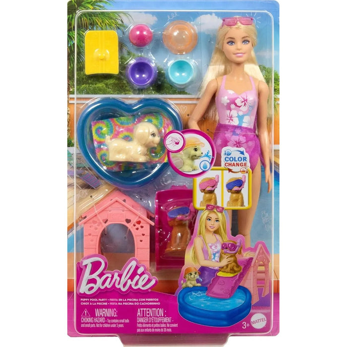 MATTEL Barbie Puppy Pool Party