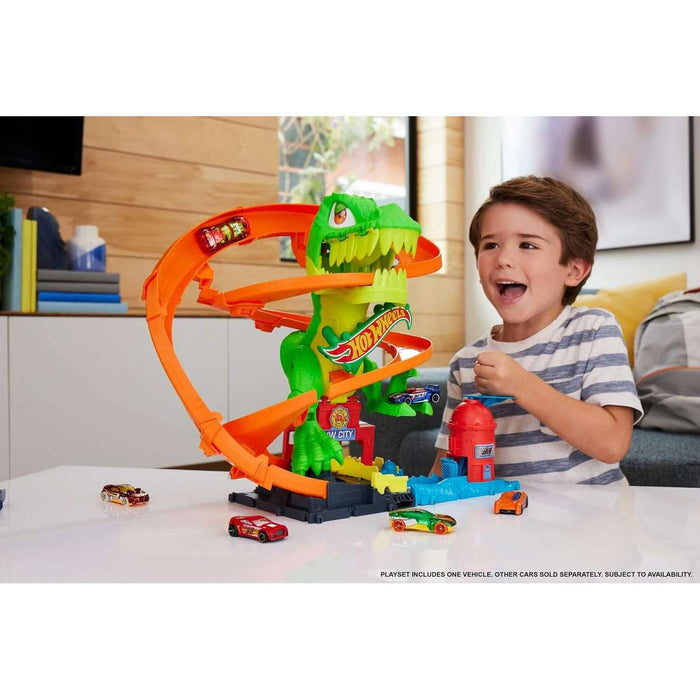 MATTEL Hot Wheels City T-Rex Battaglia Infuocata - JBM73