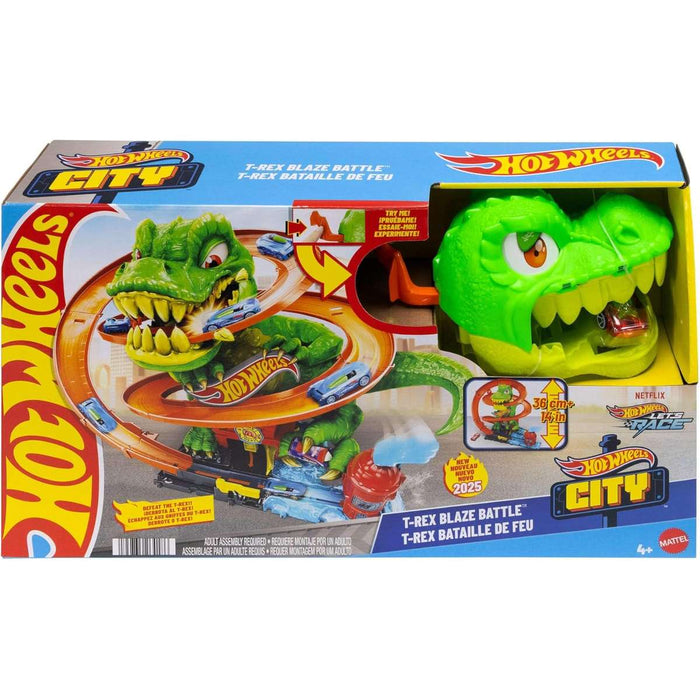 MATTEL Hot Wheels City T-Rex Battaglia Infuocata - JBM73