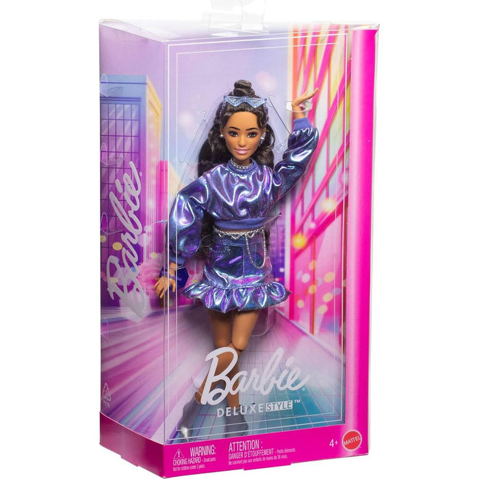MATTEL Barbie Deluxe Style Blu Metallizzato - JFP42