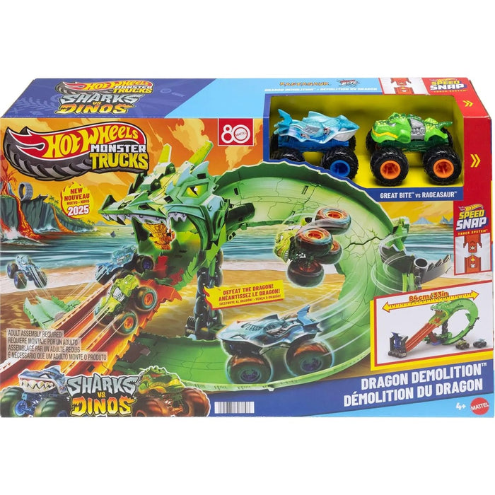 MATTEL Hot Wheels Monster Trucks Demolizione Del Drago