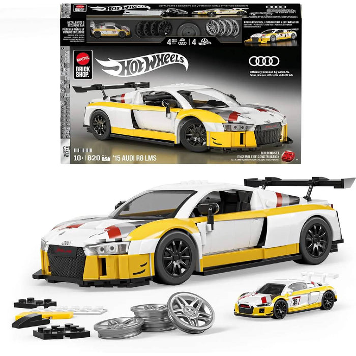 MATTEL Brick Shop Hot Wheels Audi R8 Lms Serie Elite - JFT18