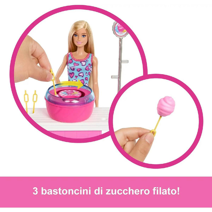 MATTEL Barbie Chiosco Zucchero Filato - JFV67