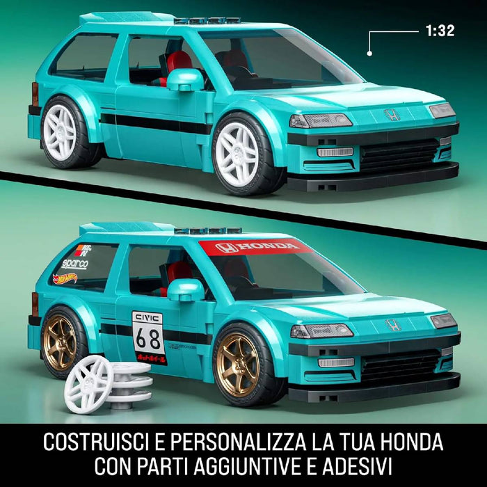 MATTEL Brick Shop Hot Weels Speed Honda Civic 90 - JHF62