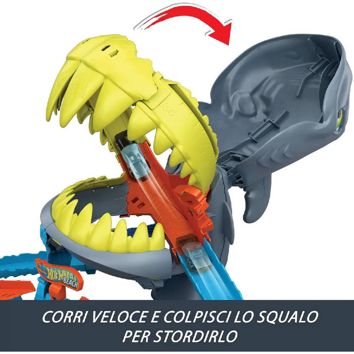 MATTEL Hot Wheels Squalo Scontri In Spiaggia - JHL96