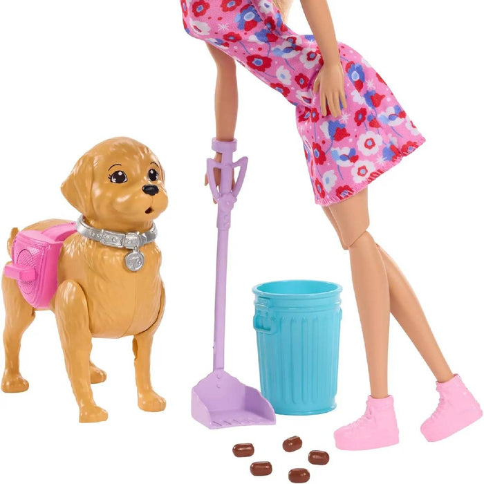 MATTEL Barbie Set Cagnolina Cammina E Fa I Bisogni - JJB46